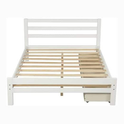 Full Platform Bed Frame with Two Storage Drawers DailySale
