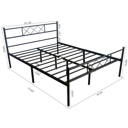 Full Size Bed Frame with Headboard DailySale