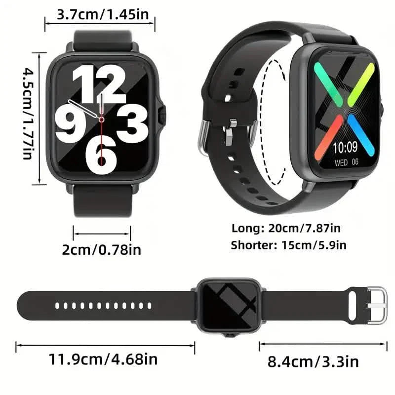 Full Touch Screen Smart Watch with Activity Tracker, Call & Message Functions, Pedometer & More DailySale