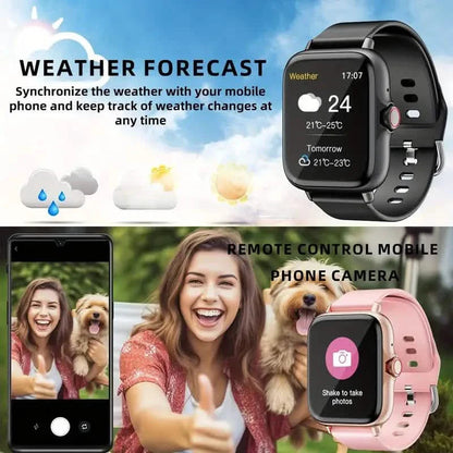 Full Touch Screen Smart Watch with Activity Tracker, Call & Message Functions, Pedometer & More DailySale