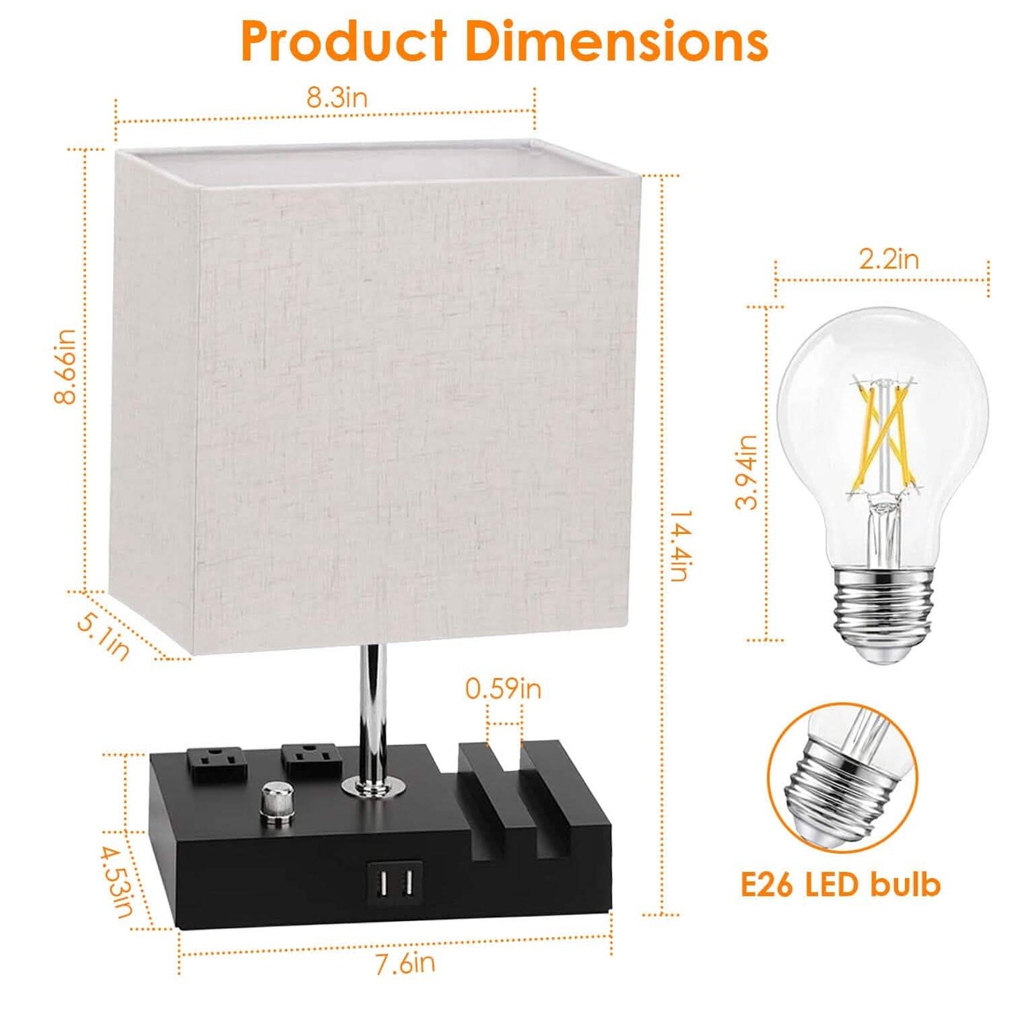 Fully Dimmable Table Lamp DailySale