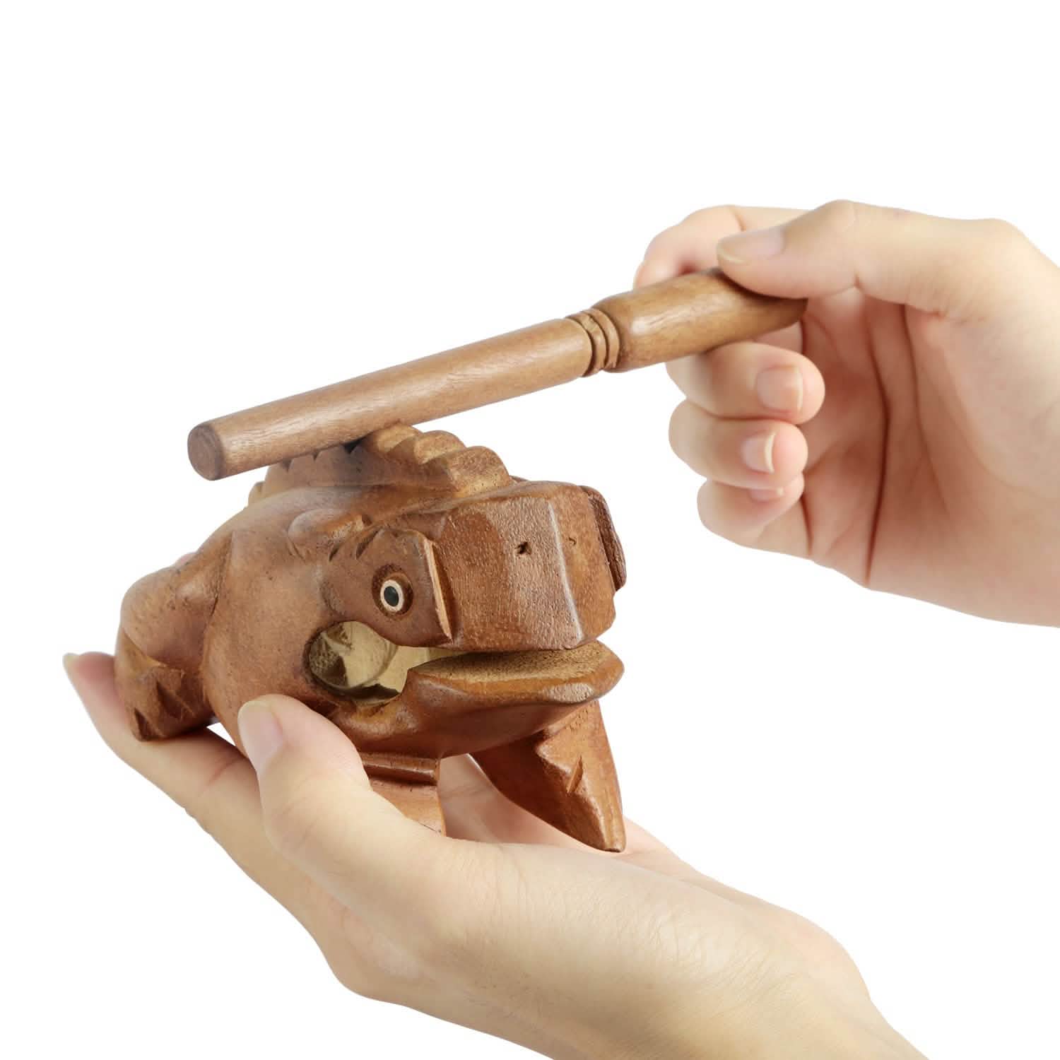 Fun Wooden Frog Percussion Instrument DailySale