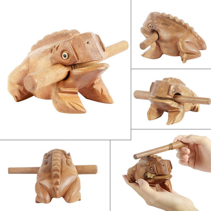 Fun Wooden Frog Percussion Instrument DailySale