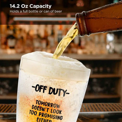 Funny Freezer Cup Double Walled Chiller Mug for Iced Cold Drinks DailySale