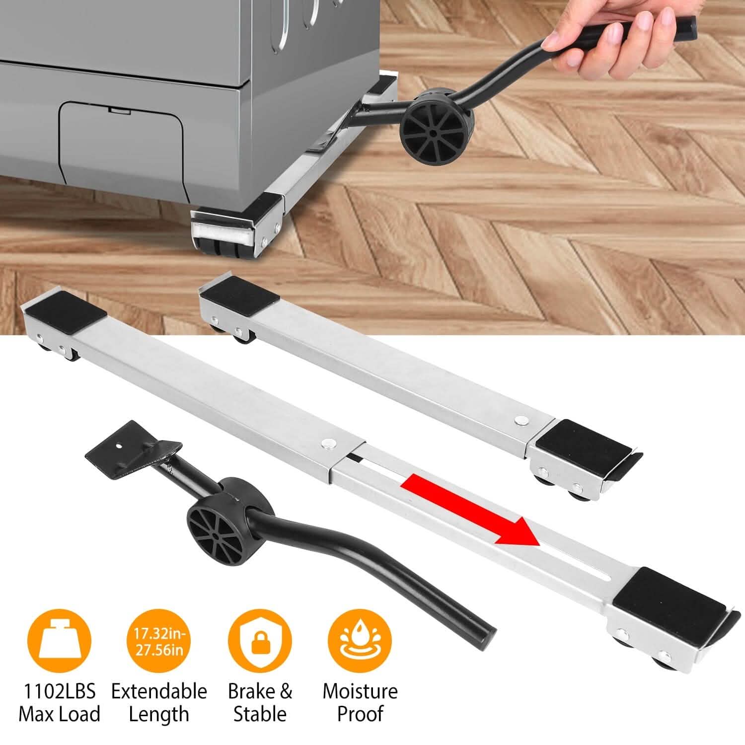 Furniture Dolly Mobile Roller Extendable Base Stand DailySale