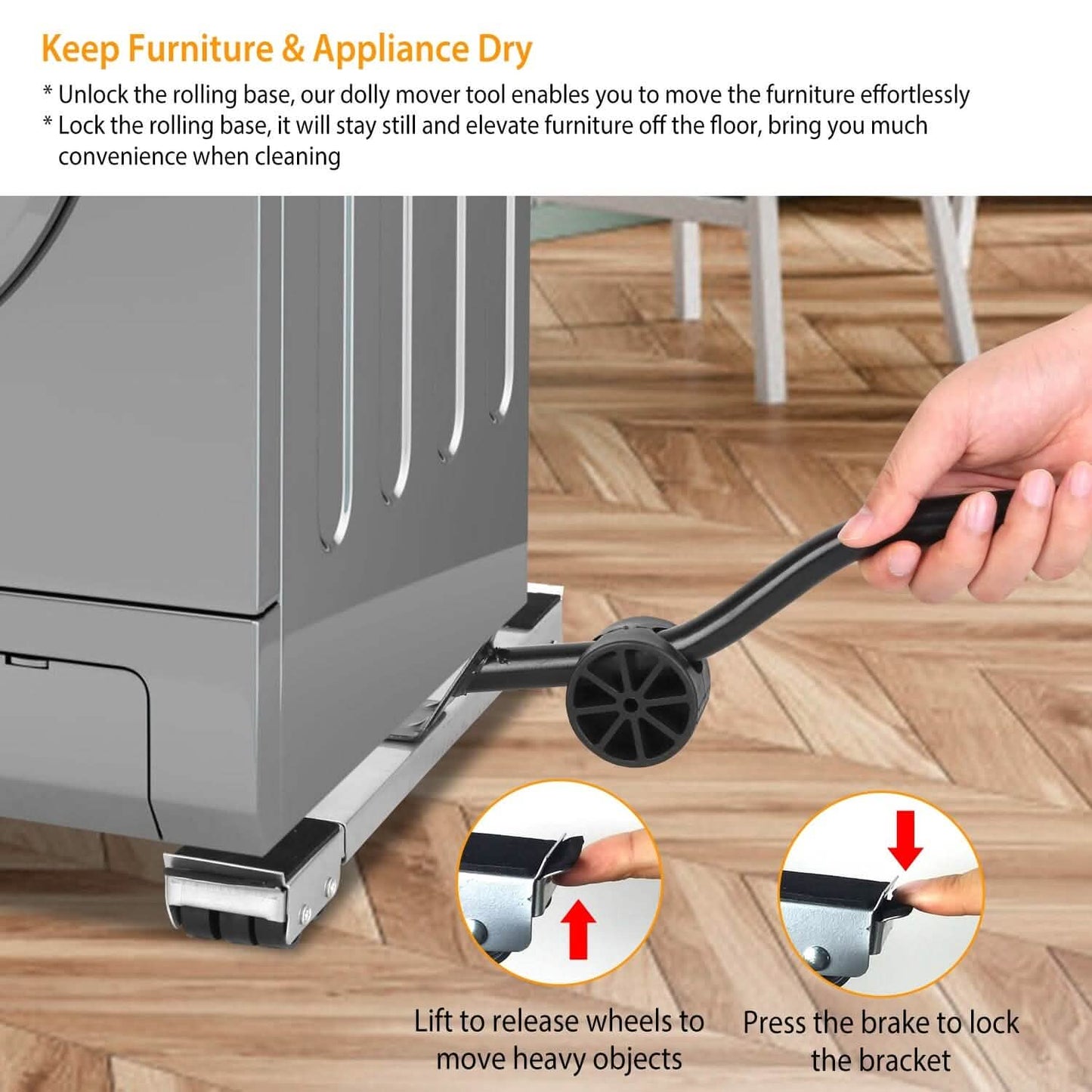 Furniture Dolly Mobile Roller Extendable Base Stand DailySale