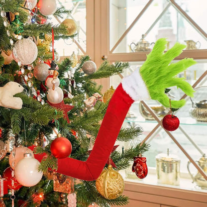 Furry Green Monster Elf Arms Hand for Christmas Tree Ornaments DailySale