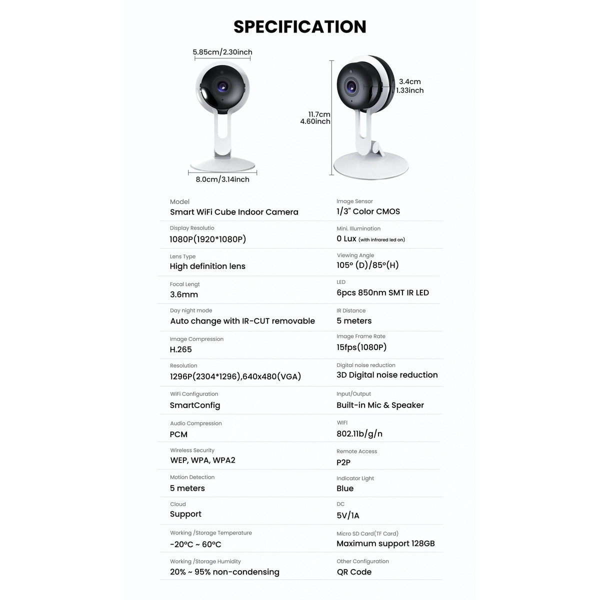 3MP Wireless Smart AI Home Security Camera – Two-Way Audio, Motion Detection, Night Vision DailySale