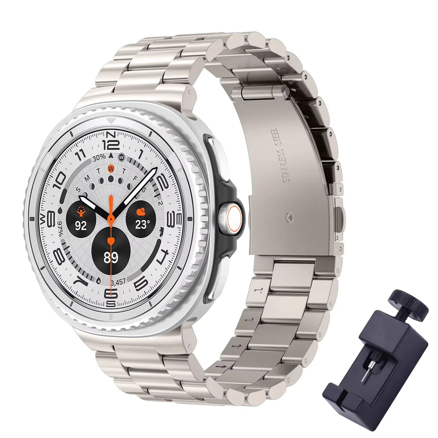 Galaxy 8 Galaxy 8 Classic Stainless Steel Band - Polished BandsCo Straps