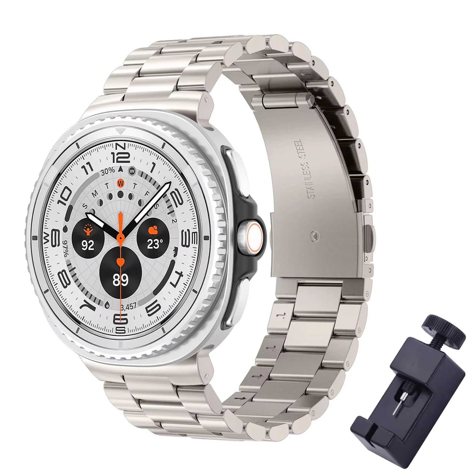 Galaxy 8 Galaxy 8 Classic Stainless Steel Band - Polished BandsCo Straps