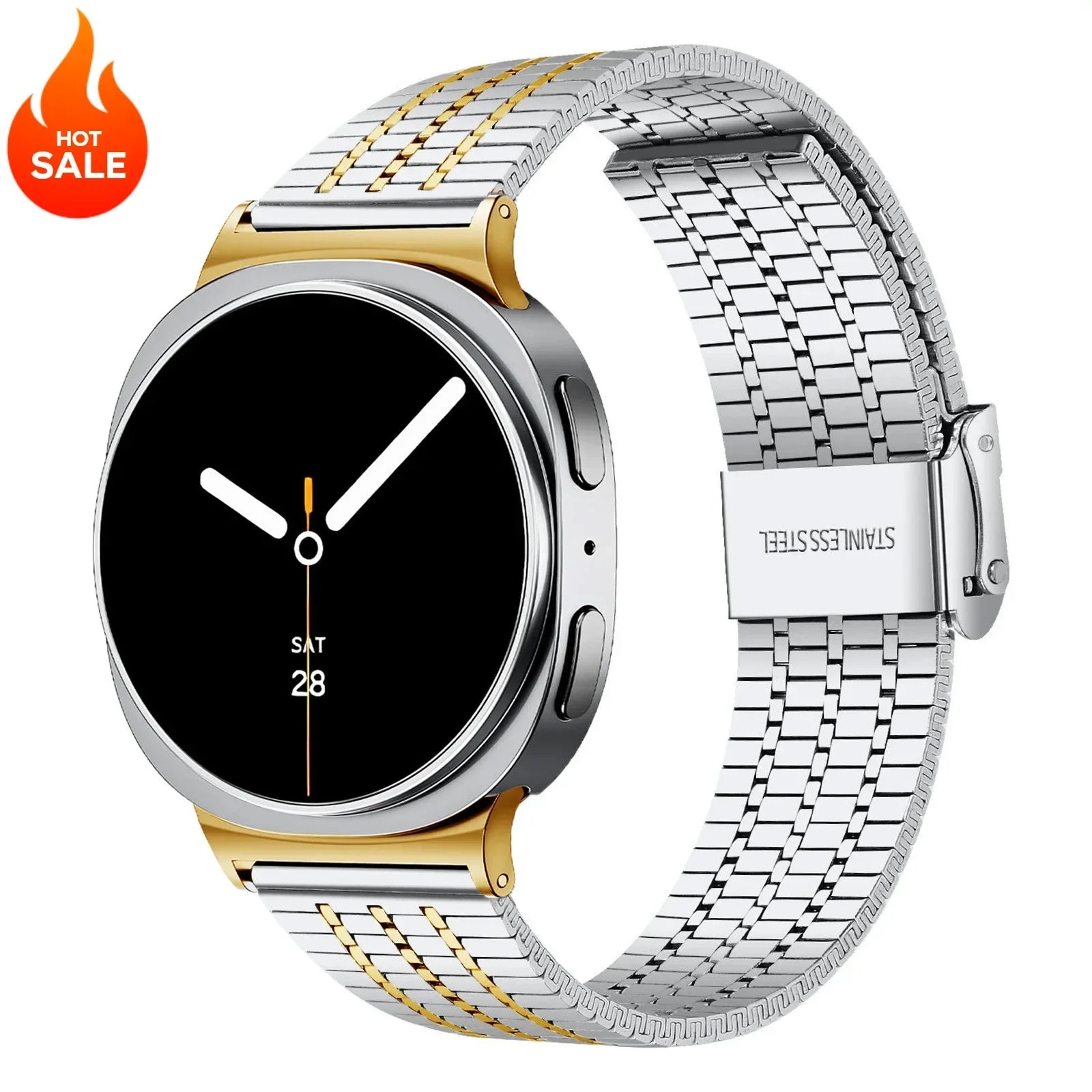 Galaxy 8, Galaxy 8 Classic Stainless Steel Band Polished BandsCo Straps