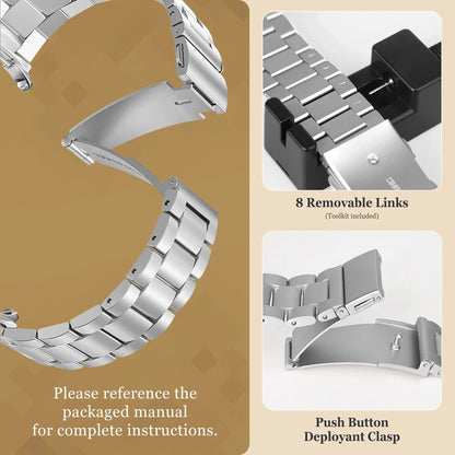 Galaxy 8 Galaxy 8 Classic Stainless Steel Band - Polished BandsCo Straps