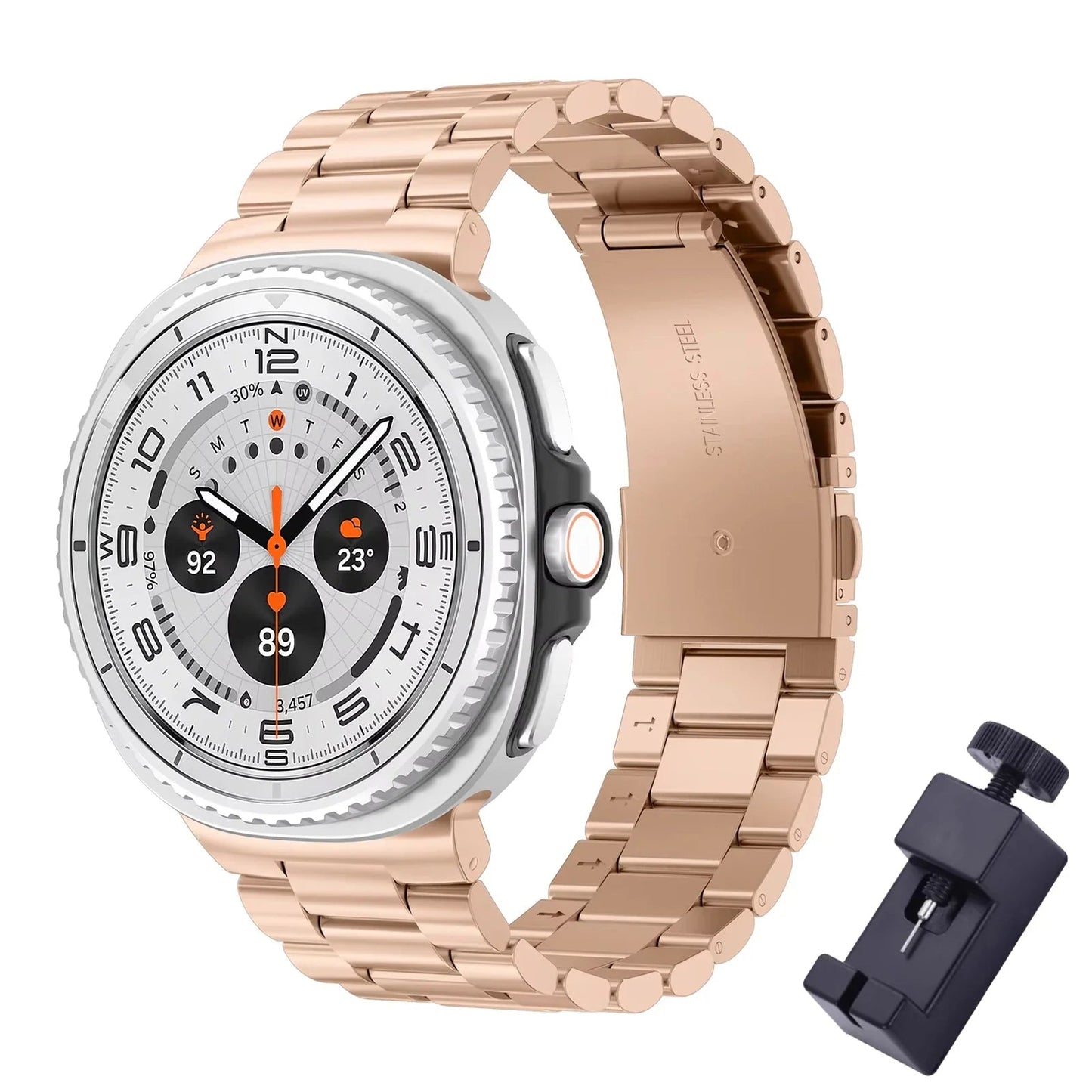 Galaxy 8 Galaxy 8 Classic Stainless Steel Band - Polished BandsCo Straps