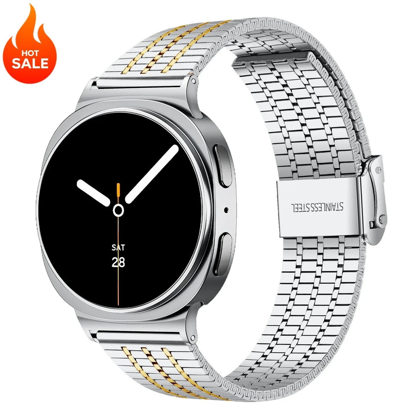 Galaxy 8, Galaxy 8 Classic Stainless Steel Band Polished BandsCo Straps