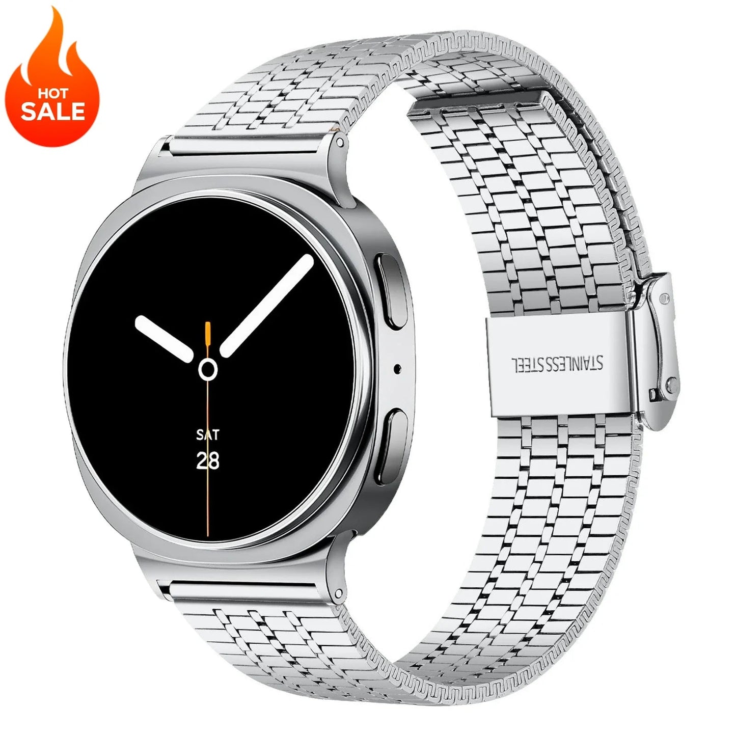 Galaxy 8, Galaxy 8 Classic Stainless Steel Band Polished BandsCo Straps