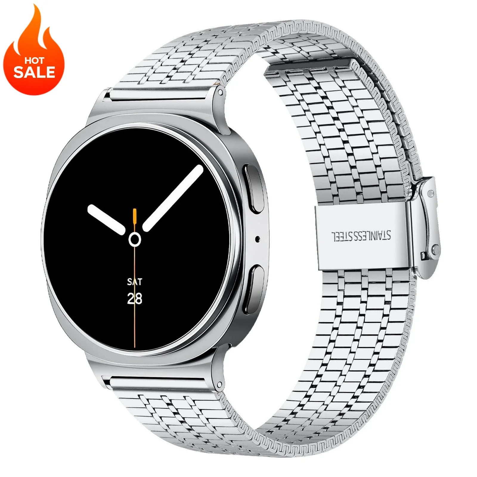 Galaxy 8, Galaxy 8 Classic Stainless Steel Band Polished BandsCo Straps