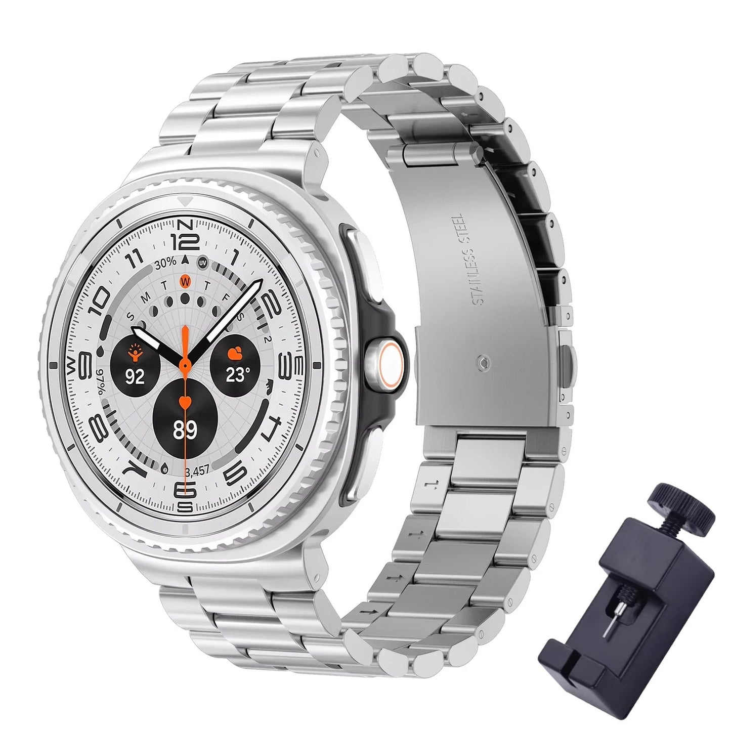 Galaxy 8 Galaxy 8 Classic Stainless Steel Band - Polished BandsCo Straps