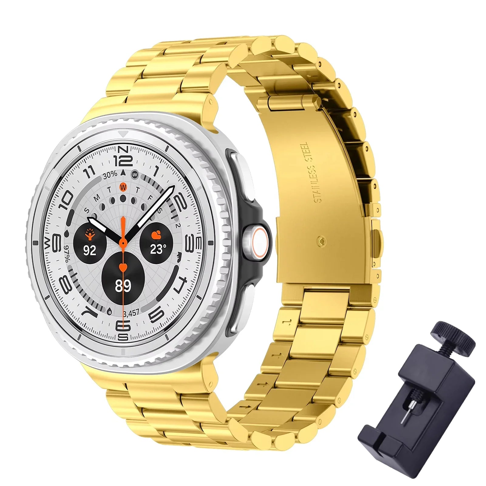 Galaxy 8 Galaxy 8 Classic Stainless Steel Band - Polished BandsCo Straps
