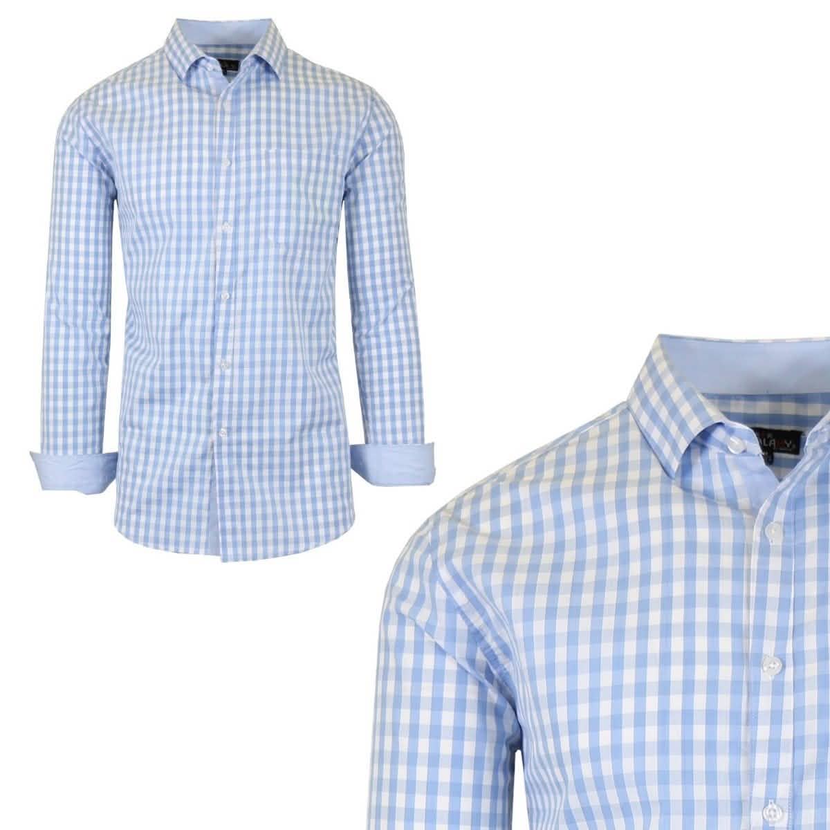 Galaxy by Harvic Men's Long-Sleeve Slim-Fit Printed Dress Shirt DailySale