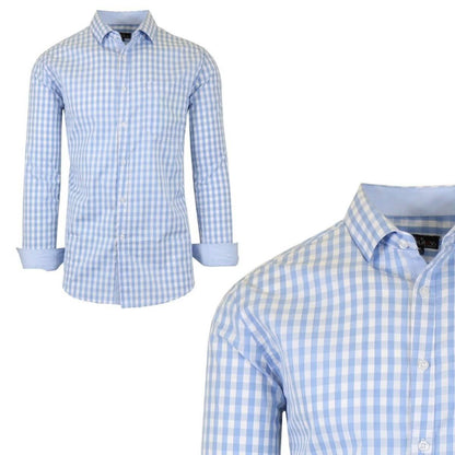 Galaxy by Harvic Men's Long-Sleeve Slim-Fit Printed Dress Shirt DailySale