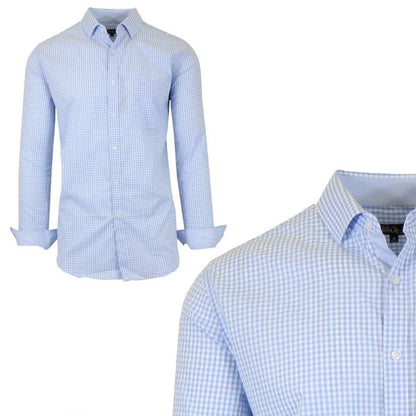 Galaxy by Harvic Men's Long-Sleeve Slim-Fit Printed Dress Shirt DailySale