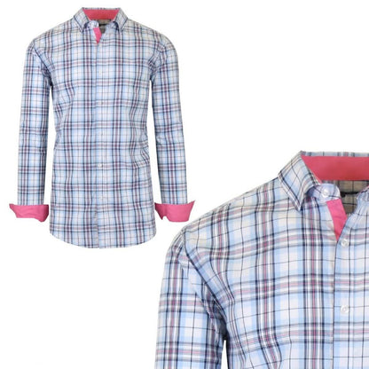 Galaxy by Harvic Men's Long-Sleeve Slim-Fit Printed Dress Shirt DailySale