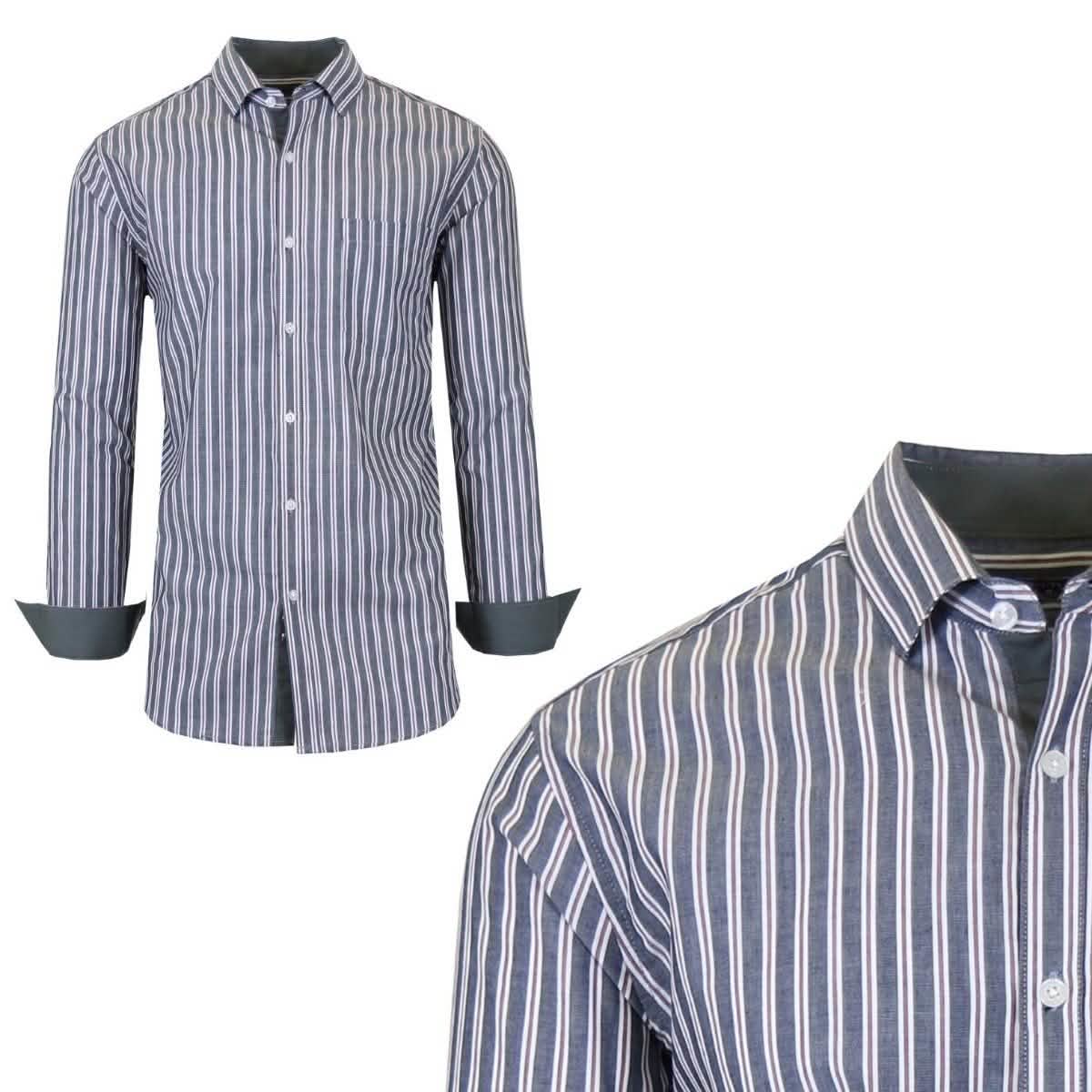 Galaxy by Harvic Men's Long-Sleeve Slim-Fit Printed Dress Shirt DailySale
