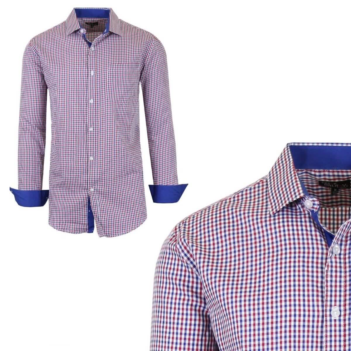 Galaxy by Harvic Men's Long-Sleeve Slim-Fit Printed Dress Shirt DailySale