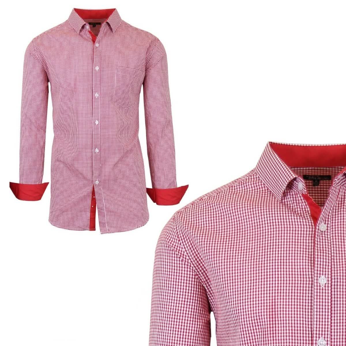 Galaxy by Harvic Men's Long-Sleeve Slim-Fit Printed Dress Shirt DailySale