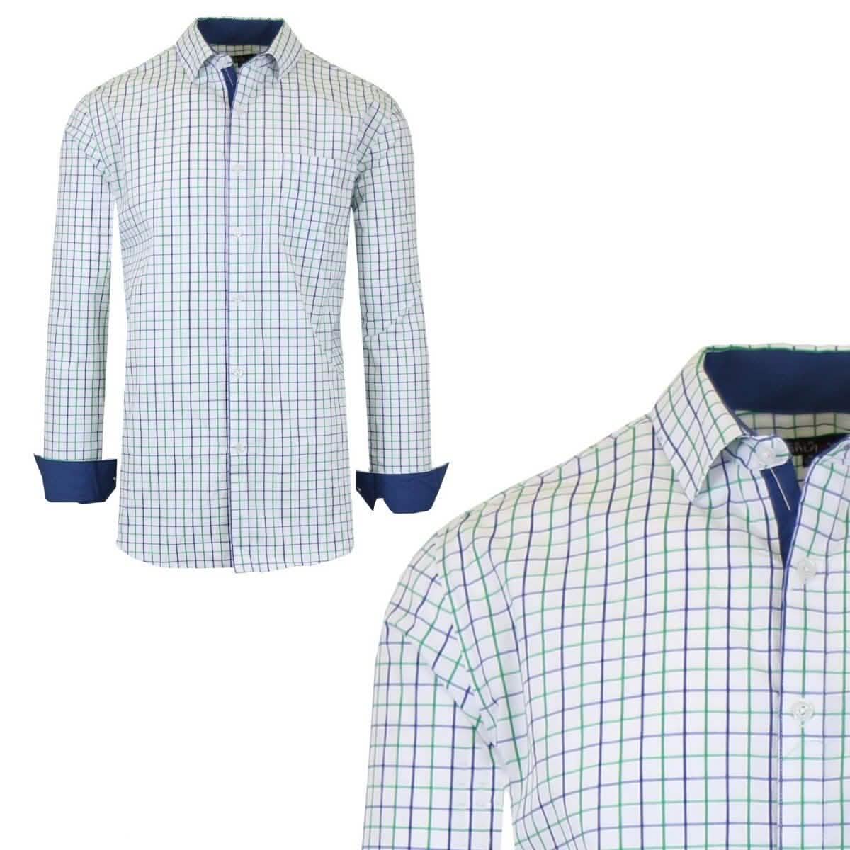 Galaxy by Harvic Men's Long-Sleeve Slim-Fit Printed Dress Shirt DailySale