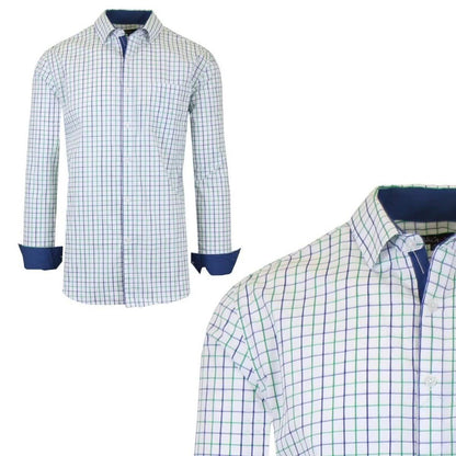 Galaxy by Harvic Men's Long-Sleeve Slim-Fit Printed Dress Shirt DailySale