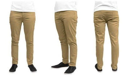 Galaxy by Harvic Men's Slim Fit Cotton Stretch Chinos - Assorted Sizes DailySale