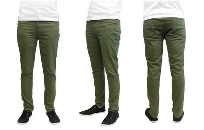 Galaxy by Harvic Men's Slim Fit Cotton Stretch Chinos - Assorted Sizes DailySale