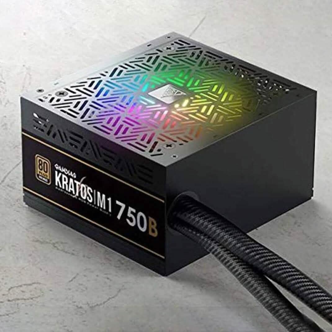 GAMDIAS RGB Gaming PC Power Supply 750W 750 Watt PSU Kratos M1-750B (Refurbished) DailySale