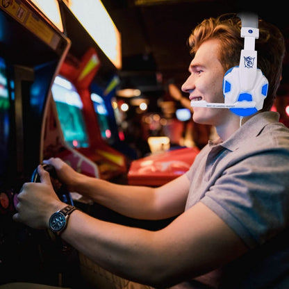 Gaming Headsets Stereo Bass Over Ear Headphones with LED Light Earmuff DailySale