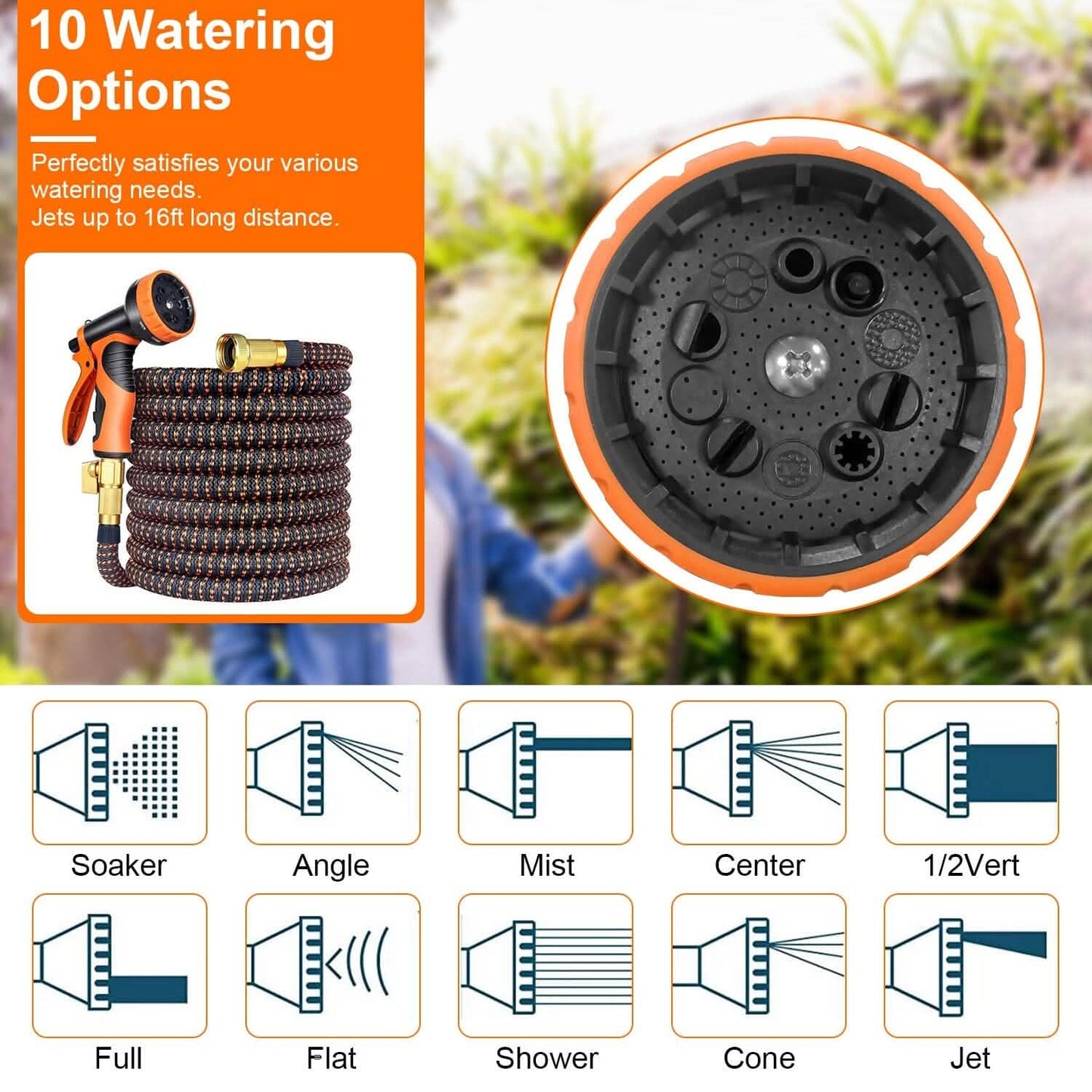 Garden Hose Watering Kit with Spray Nozzle DailySale