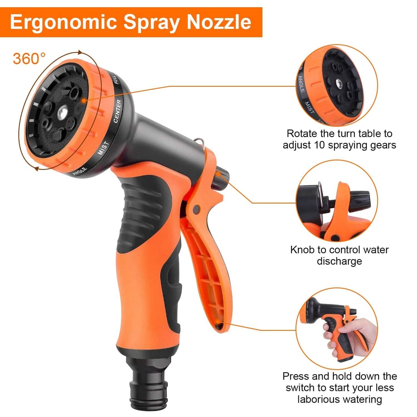 Garden Hose Watering Kit with Spray Nozzle DailySale