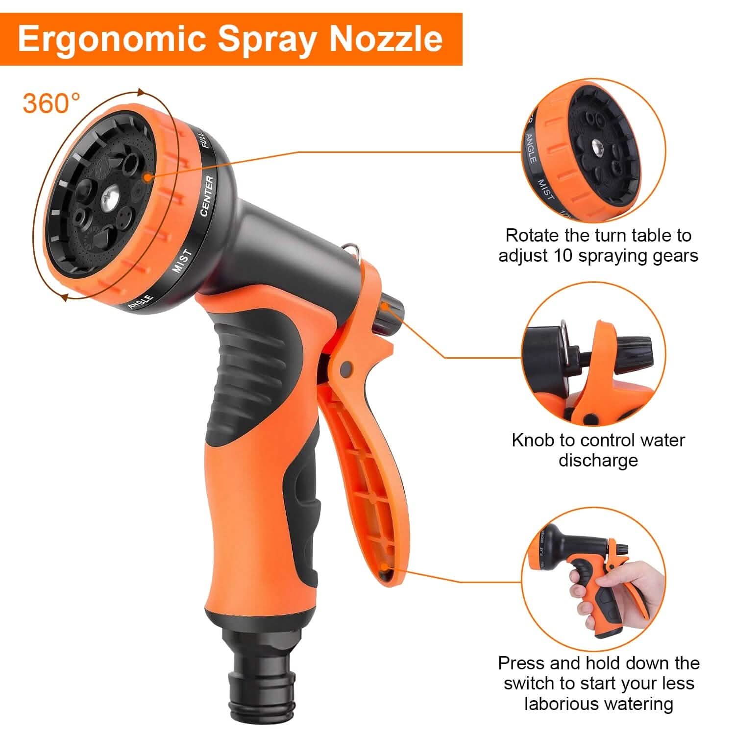 Garden Hose Watering Kit with Spray Nozzle DailySale