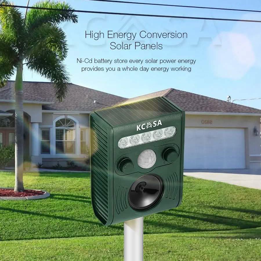 Garden Ultrasonic PIR Sensor Solar Animal Dispeller DailySale