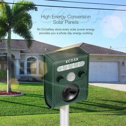 Garden Ultrasonic PIR Sensor Solar Animal Dispeller DailySale