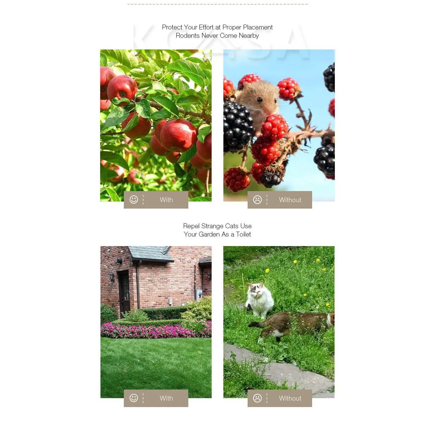 Garden Ultrasonic PIR Sensor Solar Animal Dispeller DailySale