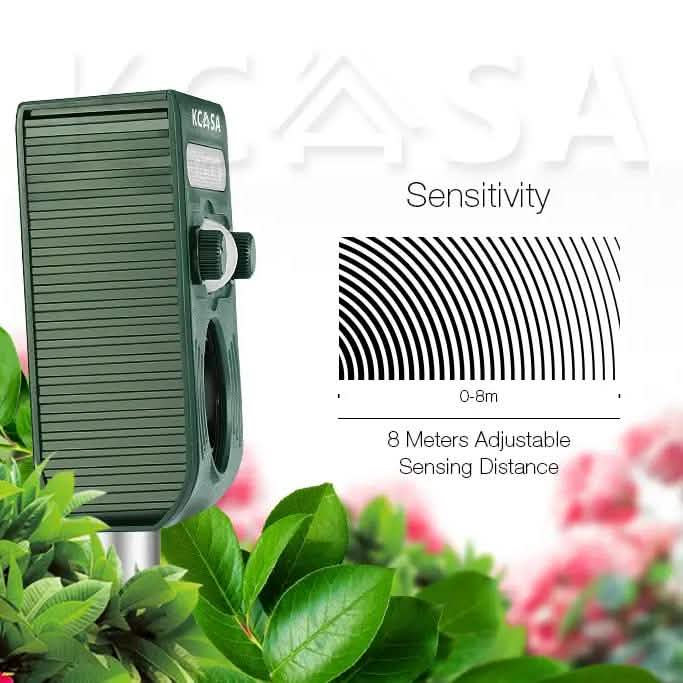 Garden Ultrasonic PIR Sensor Solar Animal Dispeller DailySale