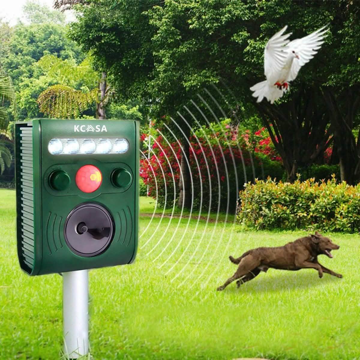Garden Ultrasonic PIR Sensor Solar Animal Dispeller DailySale