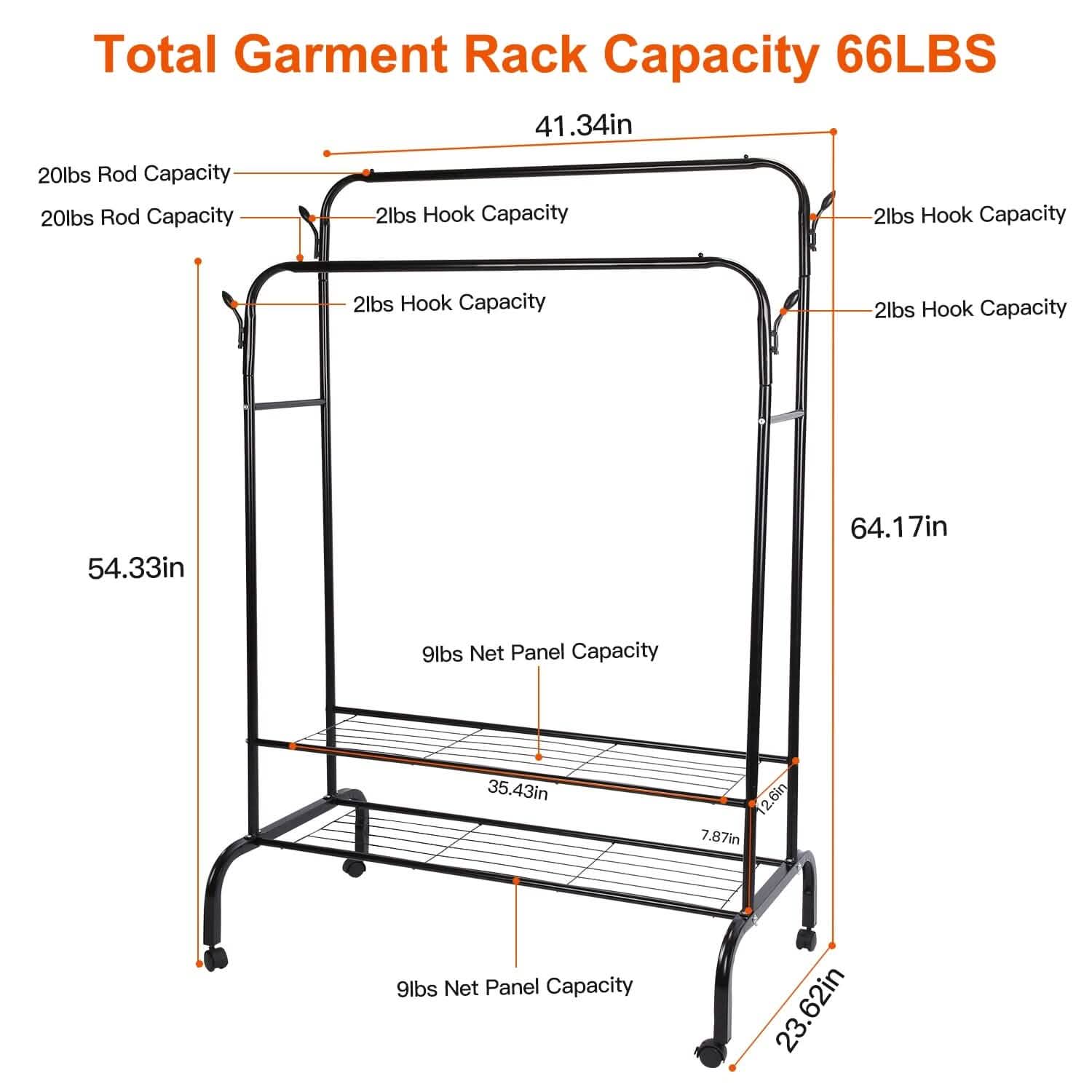 Garment Clothing Hanging Rack DailySale