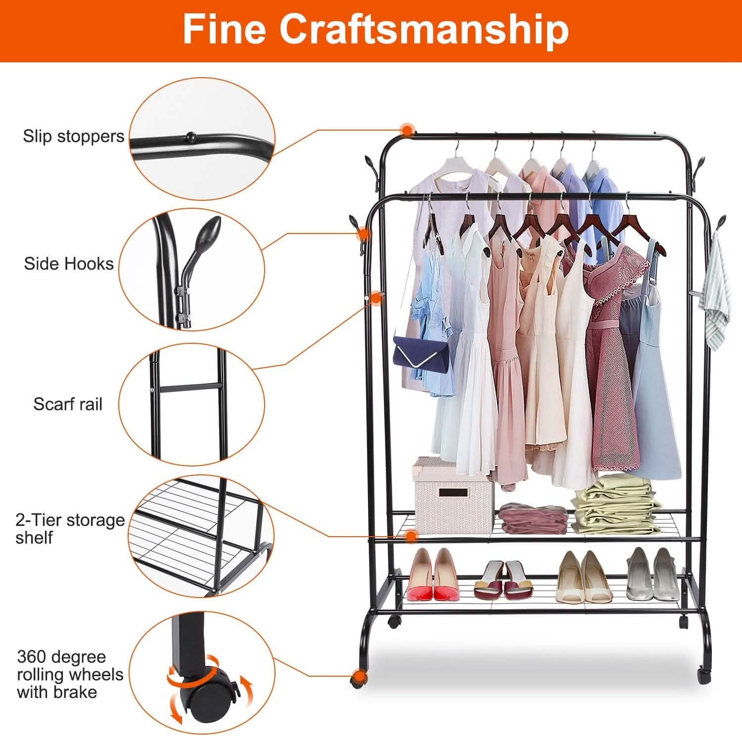 Garment Clothing Hanging Rack DailySale