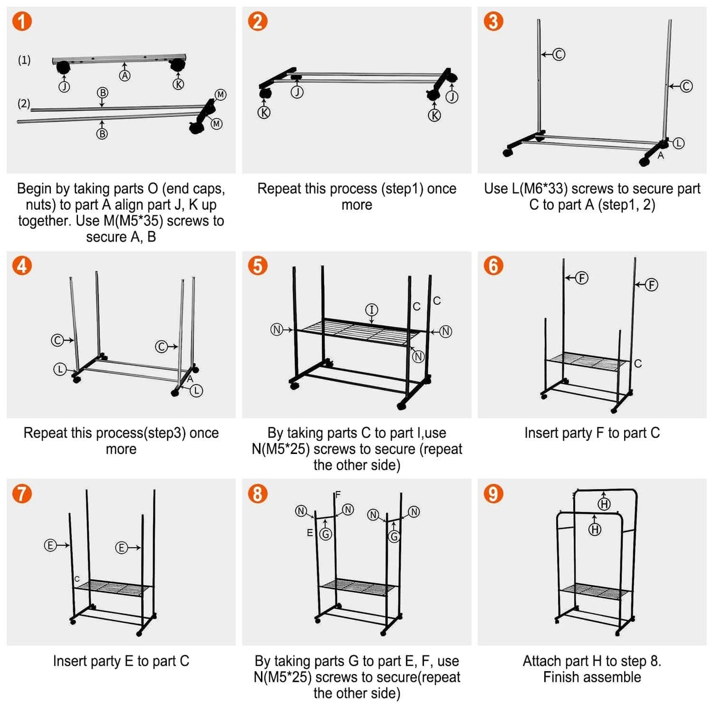 Garment Hanging Rack Clothing Organizer DailySale
