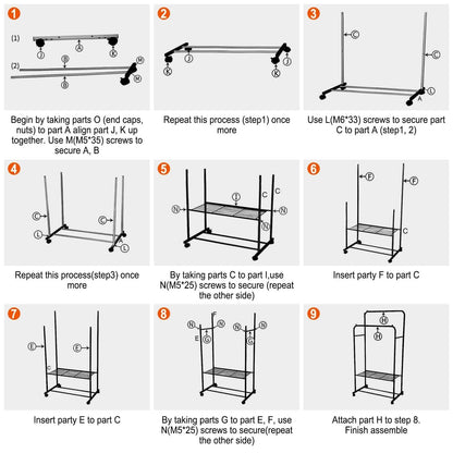 Garment Hanging Rack Clothing Organizer DailySale
