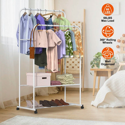Garment Hanging Rack Clothing Organizer DailySale