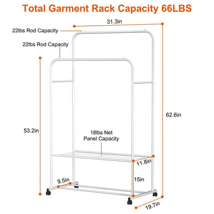 Garment Hanging Rack Clothing Organizer DailySale