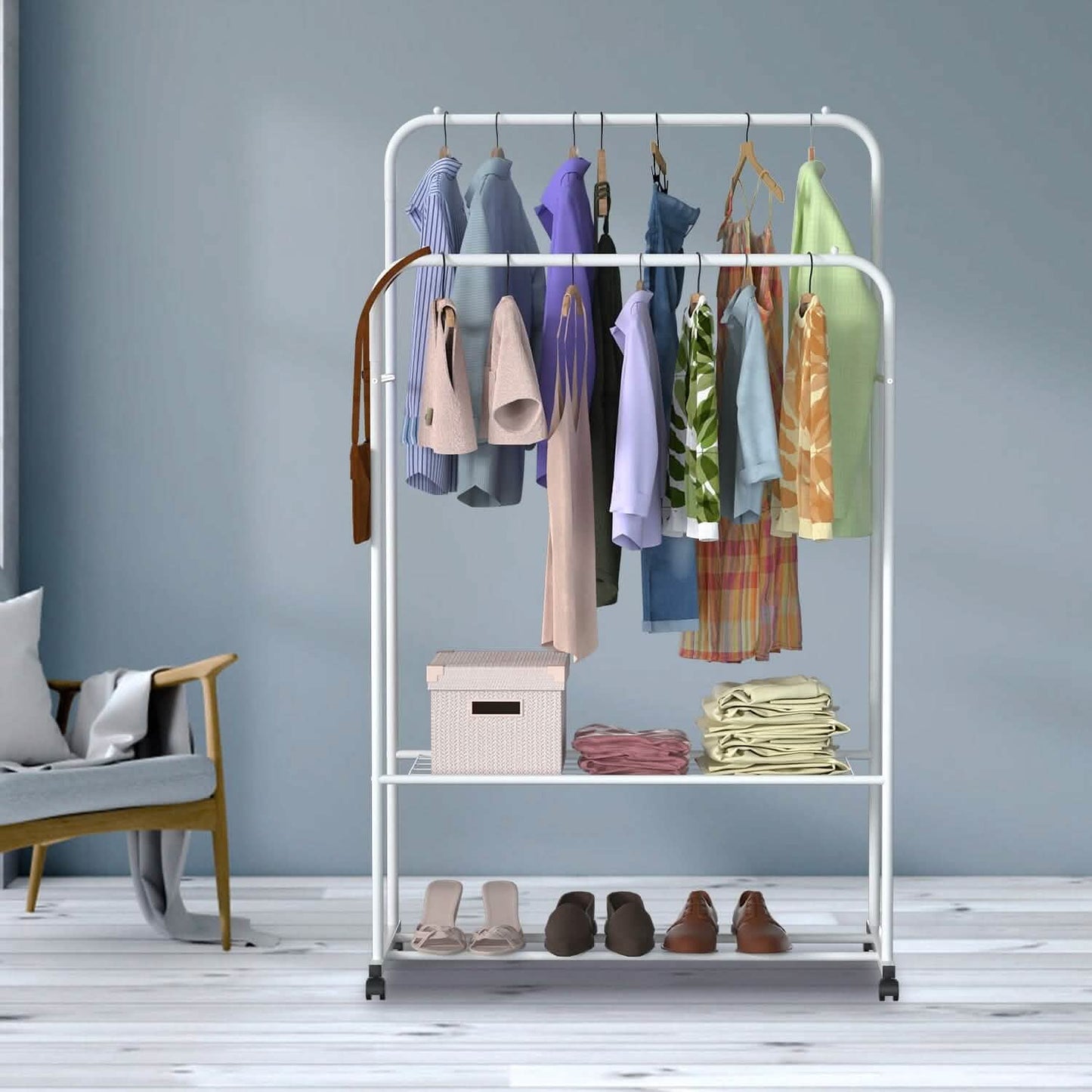 Garment Hanging Rack Clothing Organizer DailySale